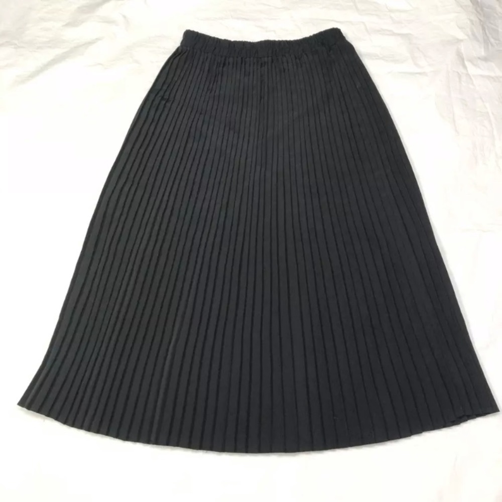 Pourquoi Pas Women's Pencil Skirt Black Knee Length Elastic Waist 16